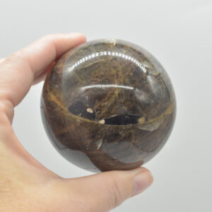 Black Moonstone Crystal Sphere, Ball  - 6.5cm - 450 grams #03
