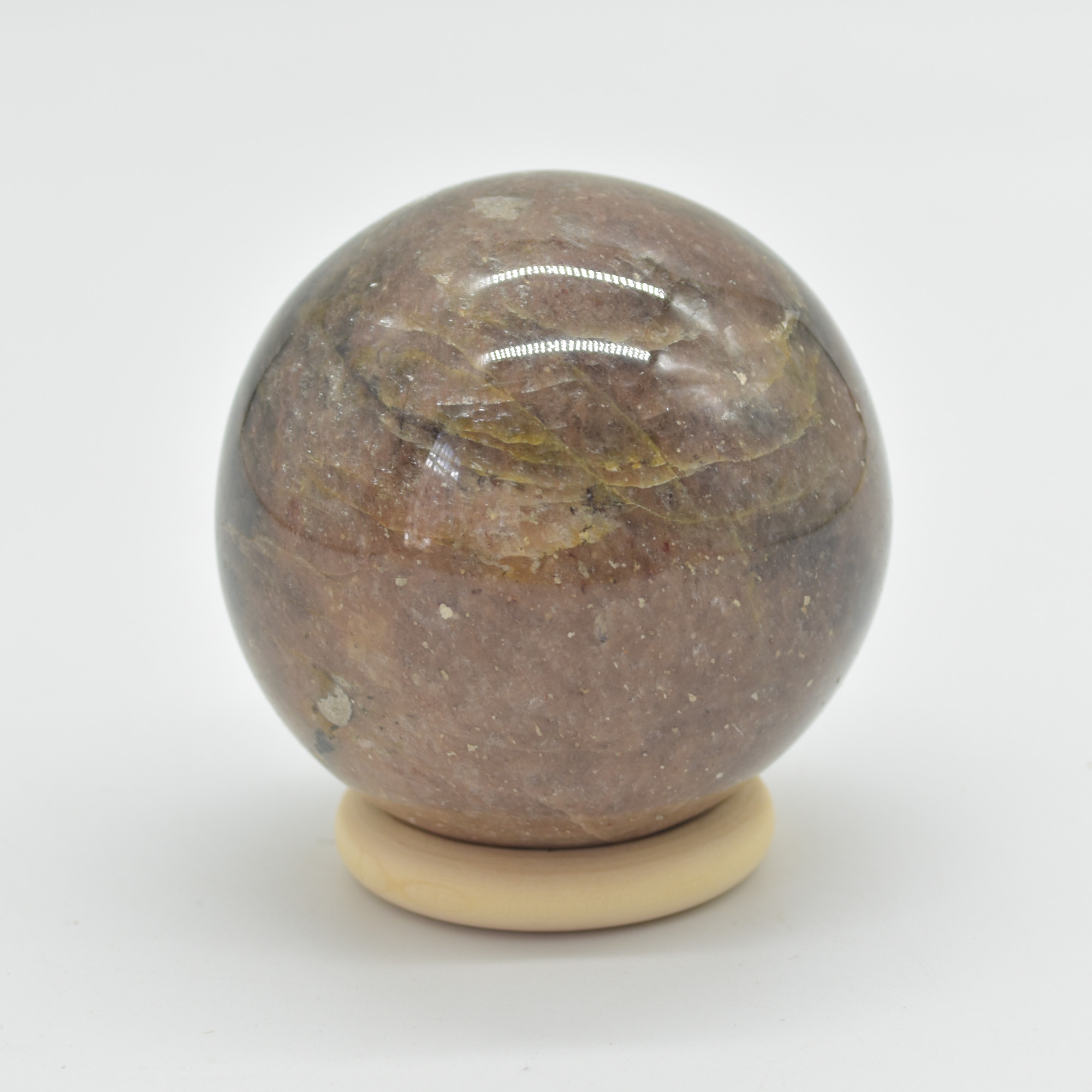 Black Moonstone Crystal Sphere, Ball - 6cm - 375 grams #04