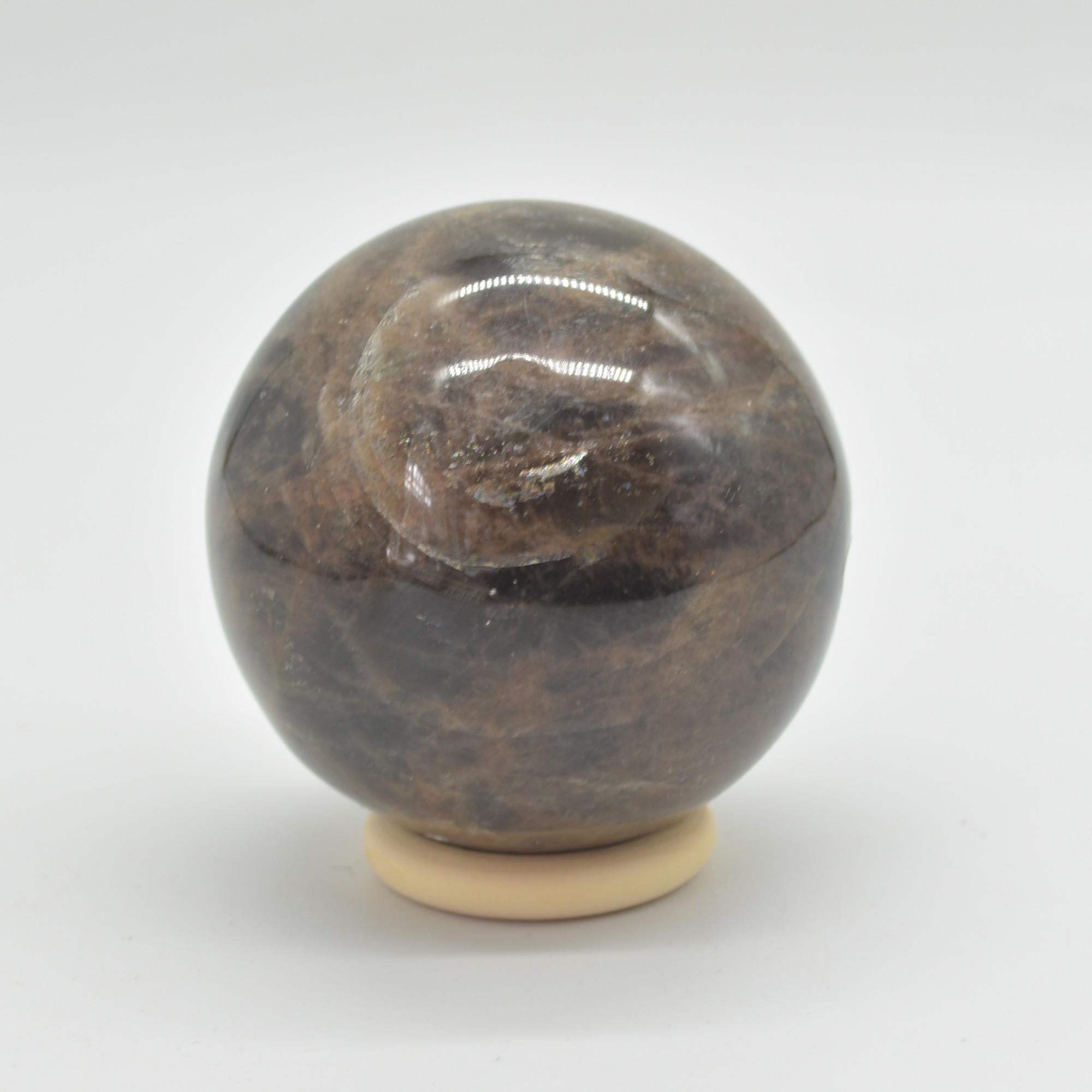 Black Moonstone Crystal Sphere, Ball - 7.5cm - 644 grams #12