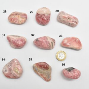 Rhodochrosite Crystal Tumble Stones from Argentina - 1 Count - 9 Choices #Lot 05
