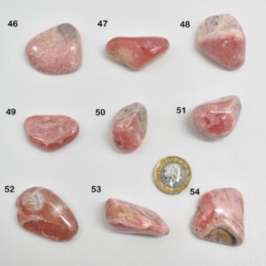 Rhodochrosite Crystal Tumble Stones from Argentina - 1 Count - 9 Choices #Lot 07