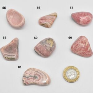 Rhodochrosite Crystal Tumble Stones from Argentina - 1 Count - 7 Choices #Lot 08