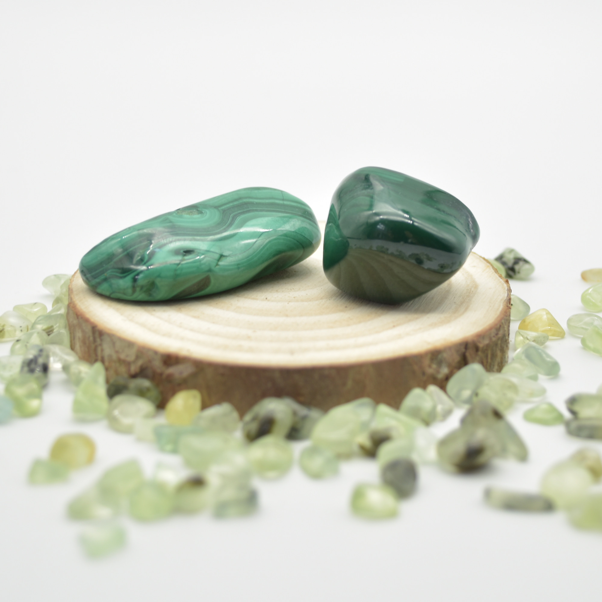 Malachite Crystal Freeform - 2 Count - 84 grams #006 - Image 2