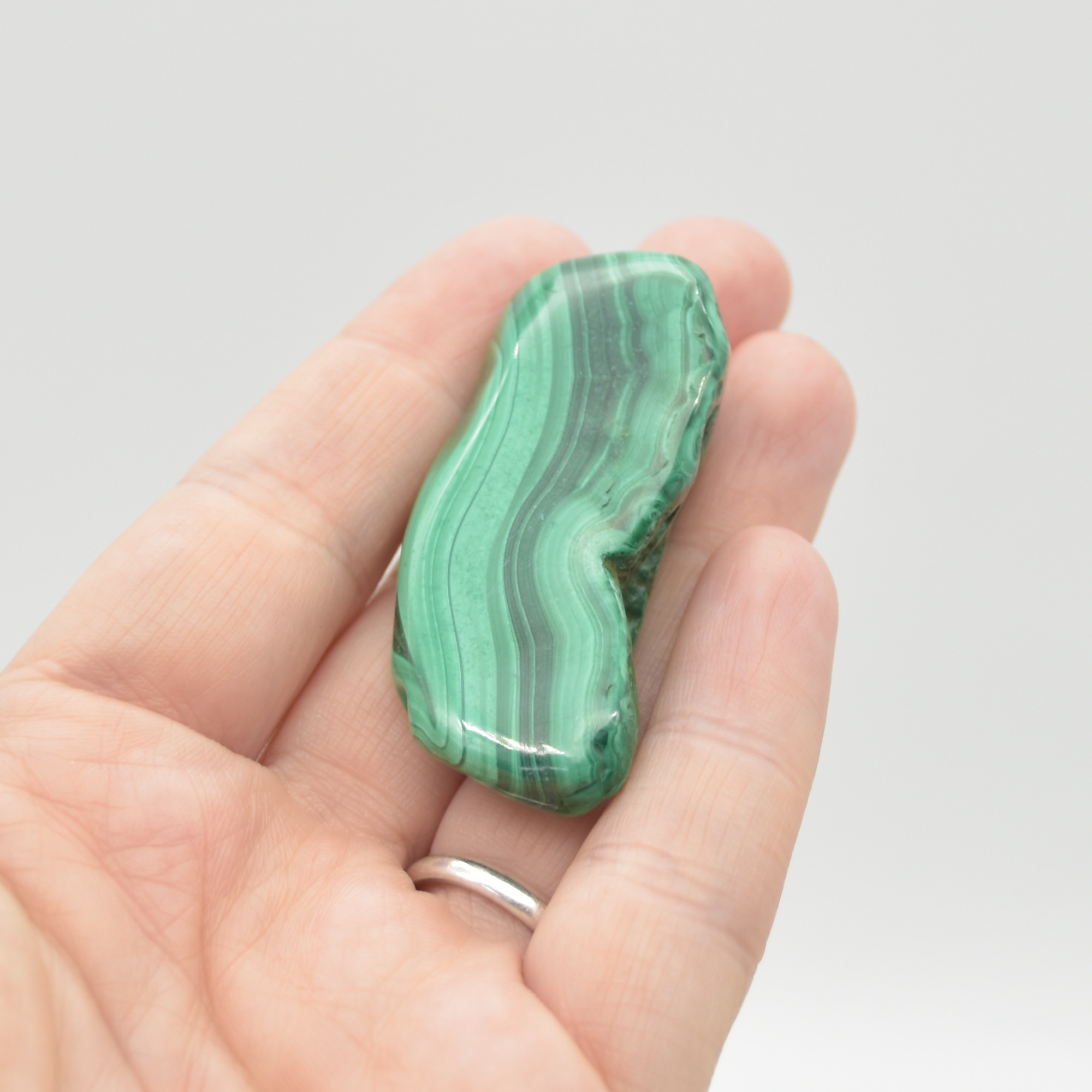 Malachite Crystal Freeform - 2 Count - 84 grams #006 - Image 3