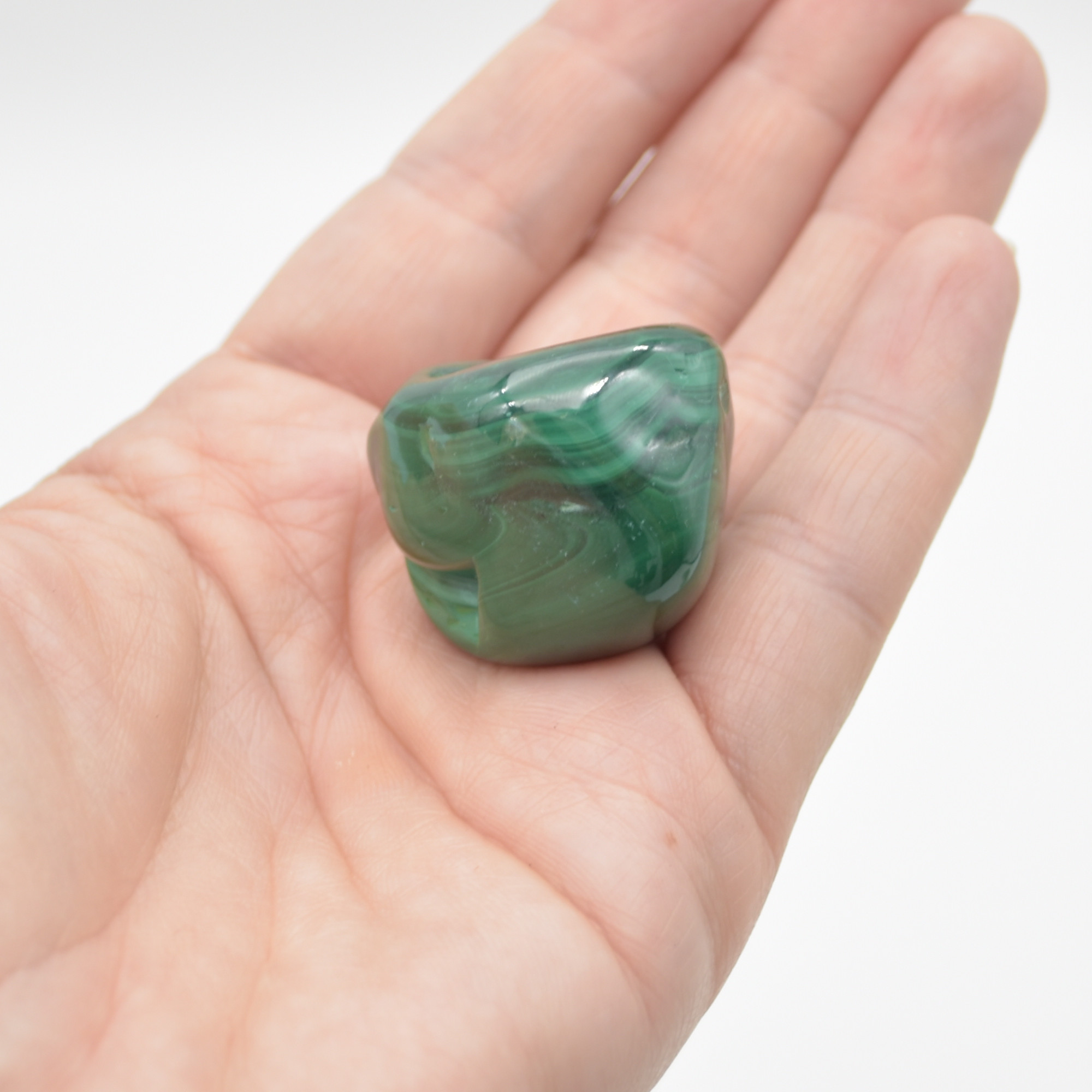 Malachite Crystal Freeform - 2 Count - 84 grams #006 - Image 4