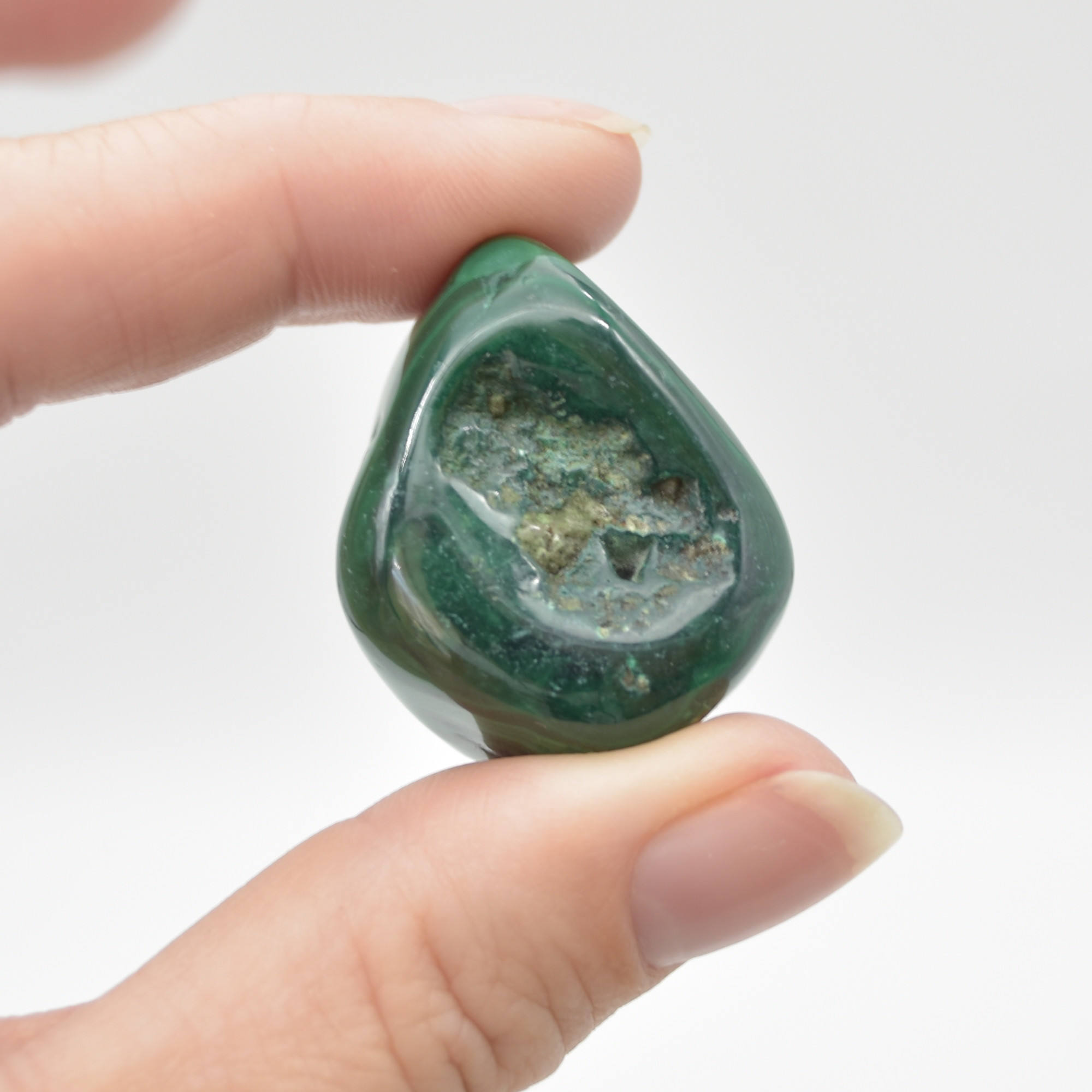 Malachite Crystal Freeform - 2 Count - 84 grams #006 - Image 5