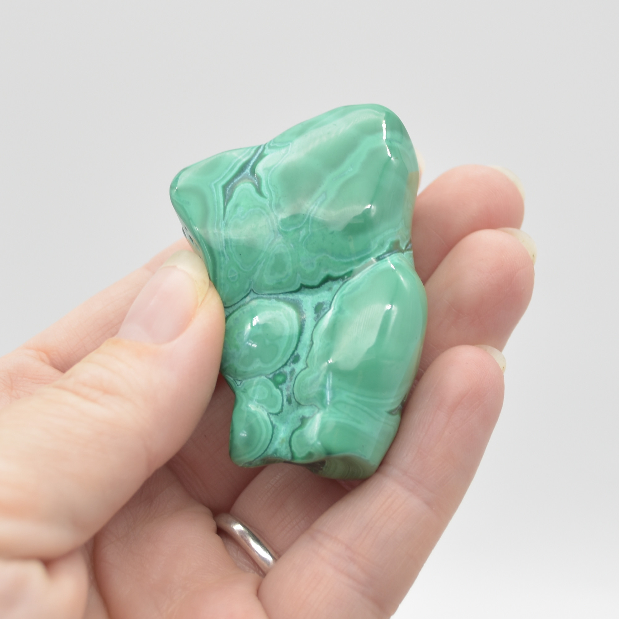 Malachite Crystal Freeform - 1 Count - 80g - 90g - Image 4