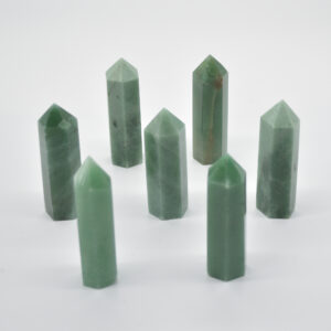 Green Aventurine Crystal Point Tower Wand - 7.5cm-9cm - 1 Count