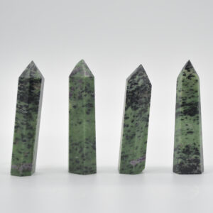 Ruby Zoisite Point Tower Wand - 8cm - 8.5cm x 2cm - 2.5cm #2