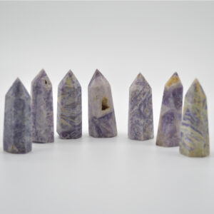 Silky Fluorite Point Tower Wand - 5.5cm - 6cm x 2cm - 2.5cm #2