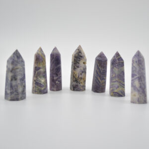 Silky Fluorite Crystal Point Tower Wand - 6cm - 7cm x 2cm - 2.5cm #3