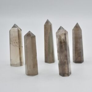 Smoky Quartz Crystal Point Tower Wand - 7cm - 8cm