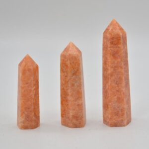 Orange Calcite Crystal Point, Tower, Wand - 3 Sizes
