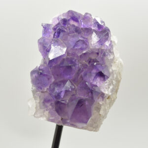 Raw Uruguay Amethyst Crystal Cluster with Stand - #01