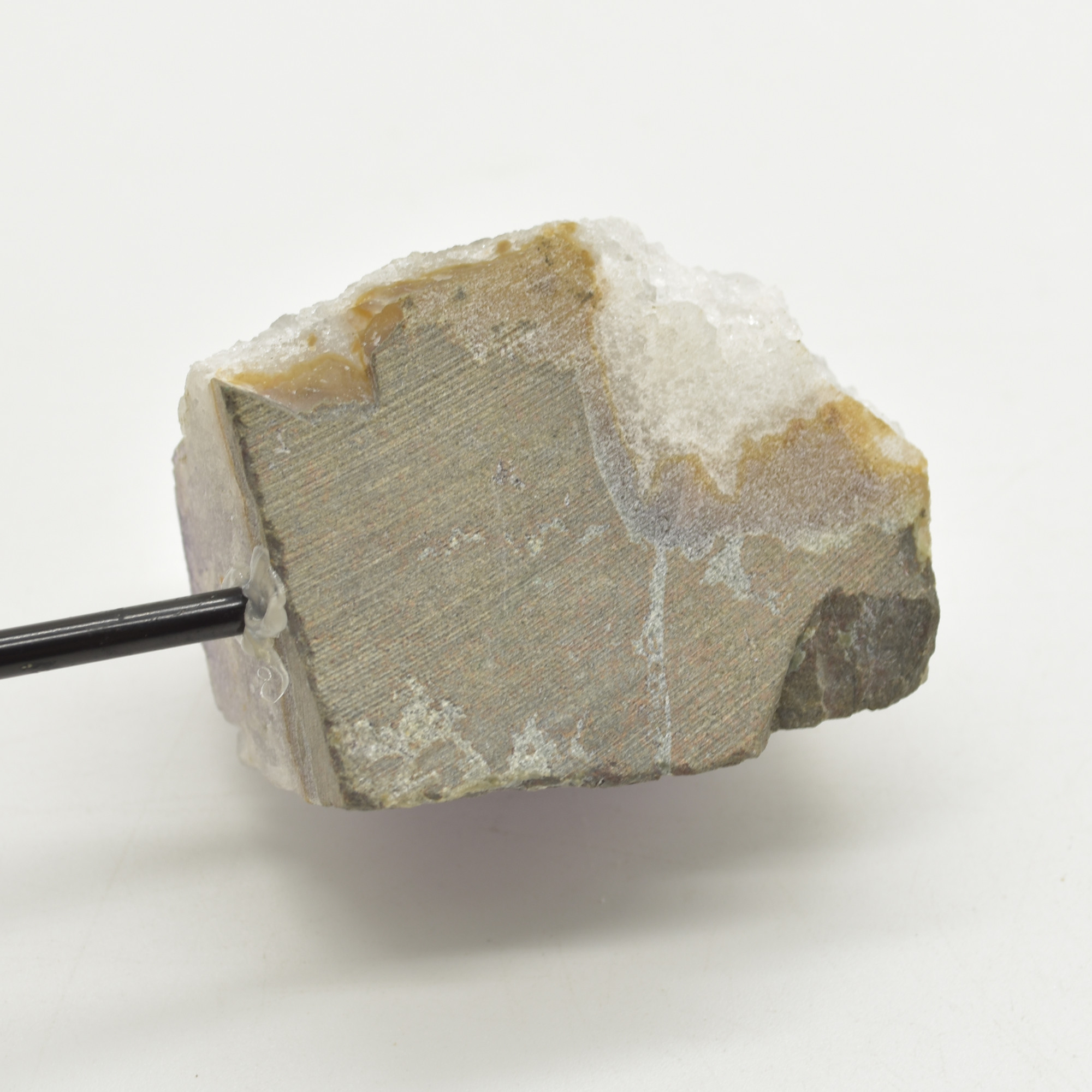 Raw Uruguay Amethyst Crystal Cluster with Stand - #01 - Image 4
