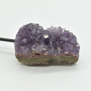 Raw Uruguay Amethyst Crystal Cluster with Stand - #05