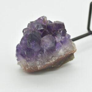 Raw Uruguay Amethyst Crystal Cluster with Stand - #09