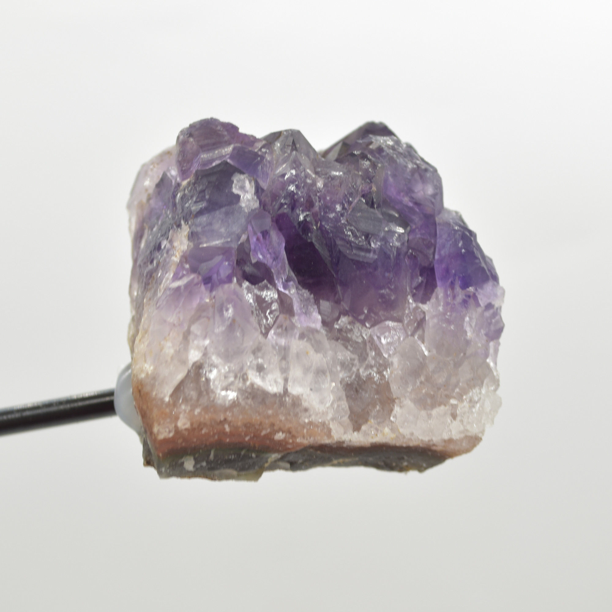 Raw Uruguay Amethyst Crystal Cluster with Stand - #09 - Image 2