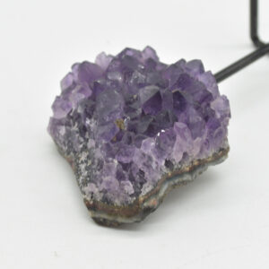 Raw Uruguay Amethyst Crystal Cluster with Stand - #12