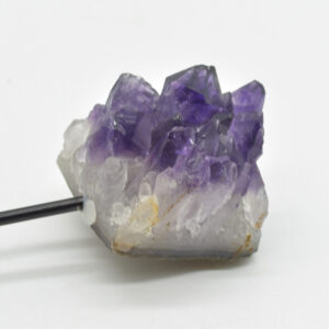 Raw Uruguay Amethyst Crystal Cluster with Stand - #15