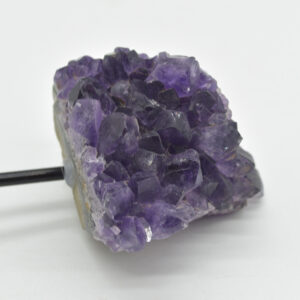Raw Uruguay Amethyst Crystal Cluster with Stand - #16