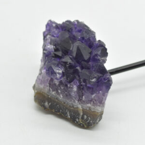 Raw Uruguay Amethyst Crystal Cluster with Stand - #20