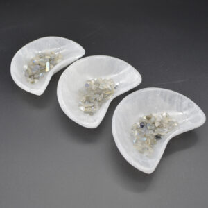 Selenite Moon Charging Bowl - 10cm - 1 Count