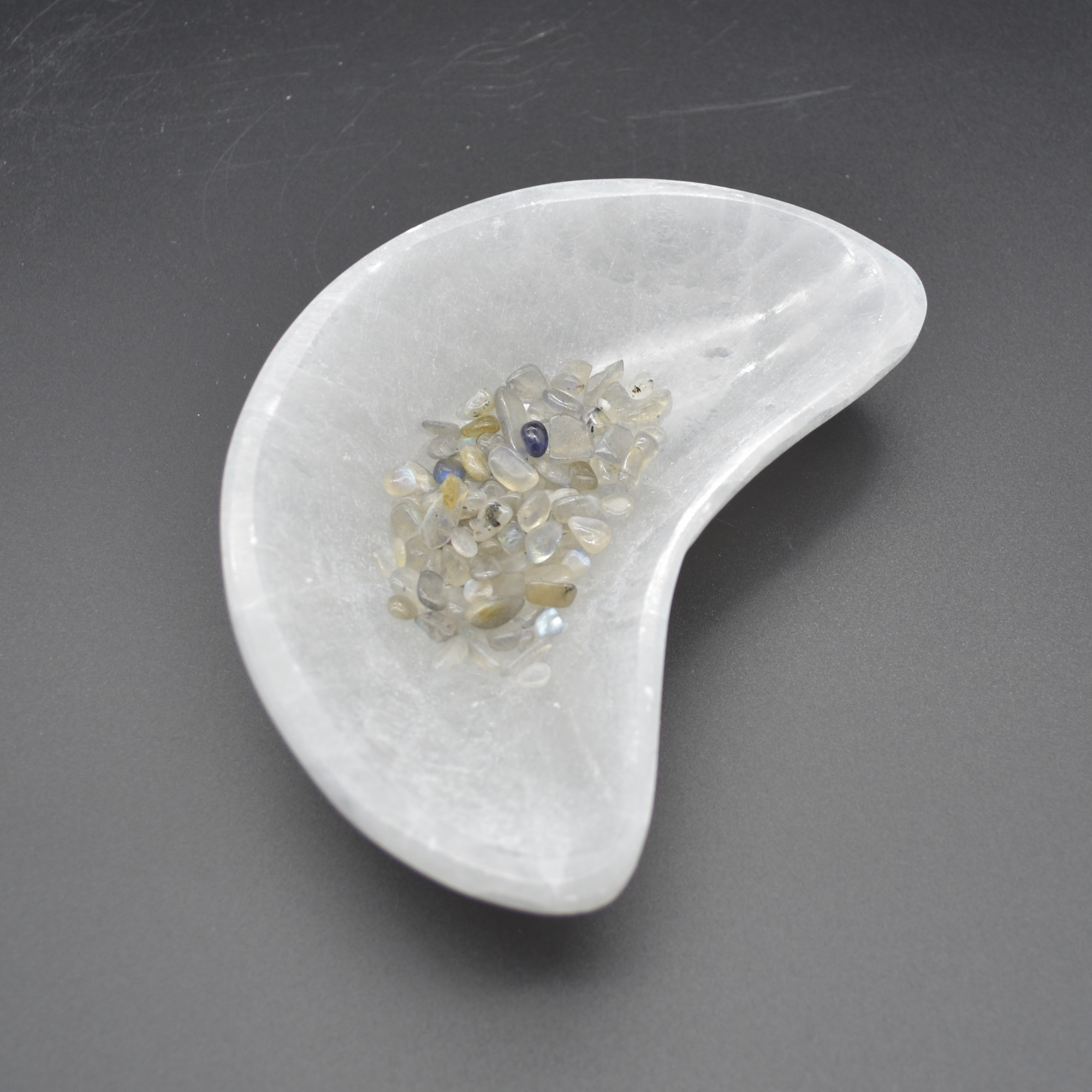 Selenite Moon Charging Bowl - 14.5cm - 1 Count - Image 2