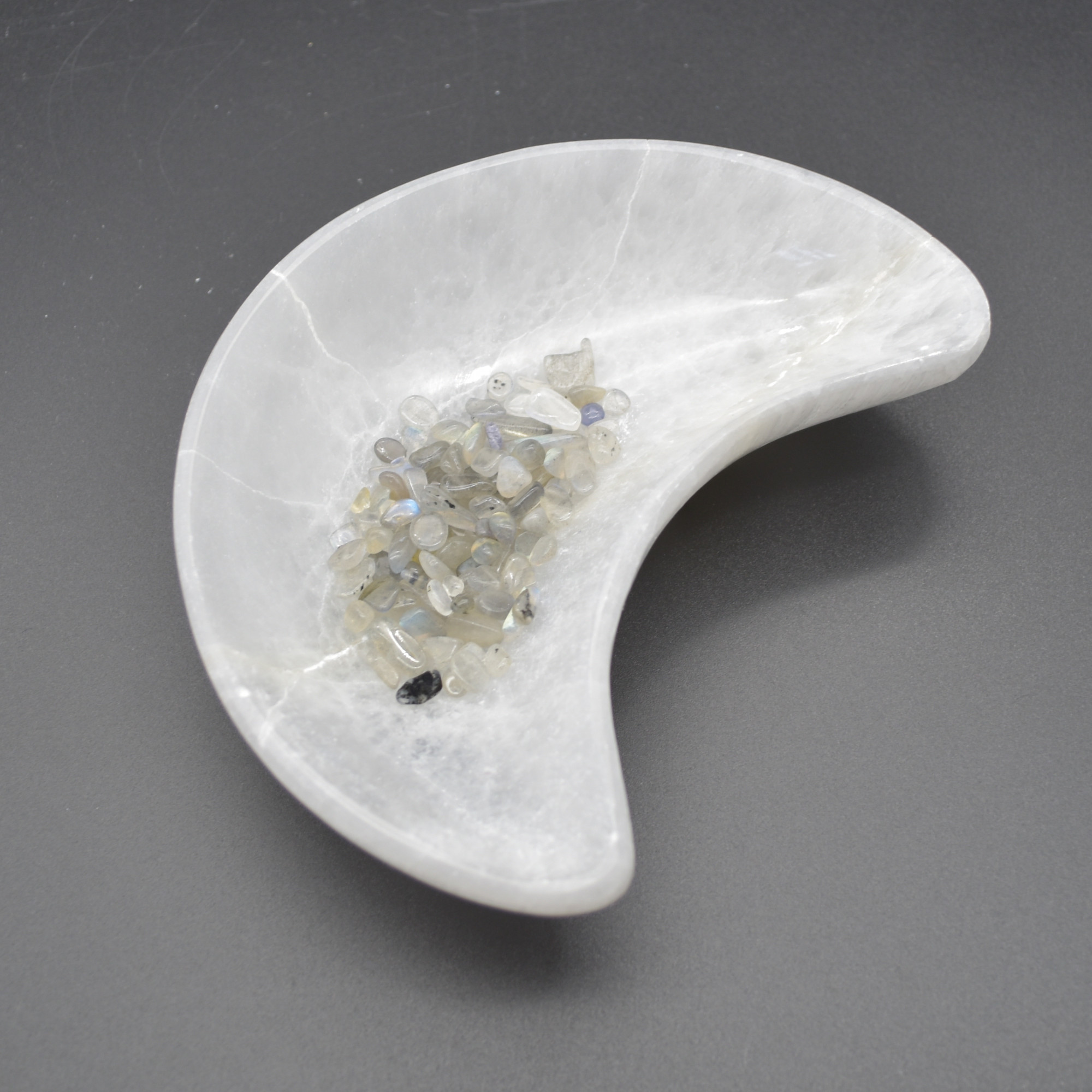 Selenite Moon Charging Bowl - 14.5cm - 1 Count - Image 3