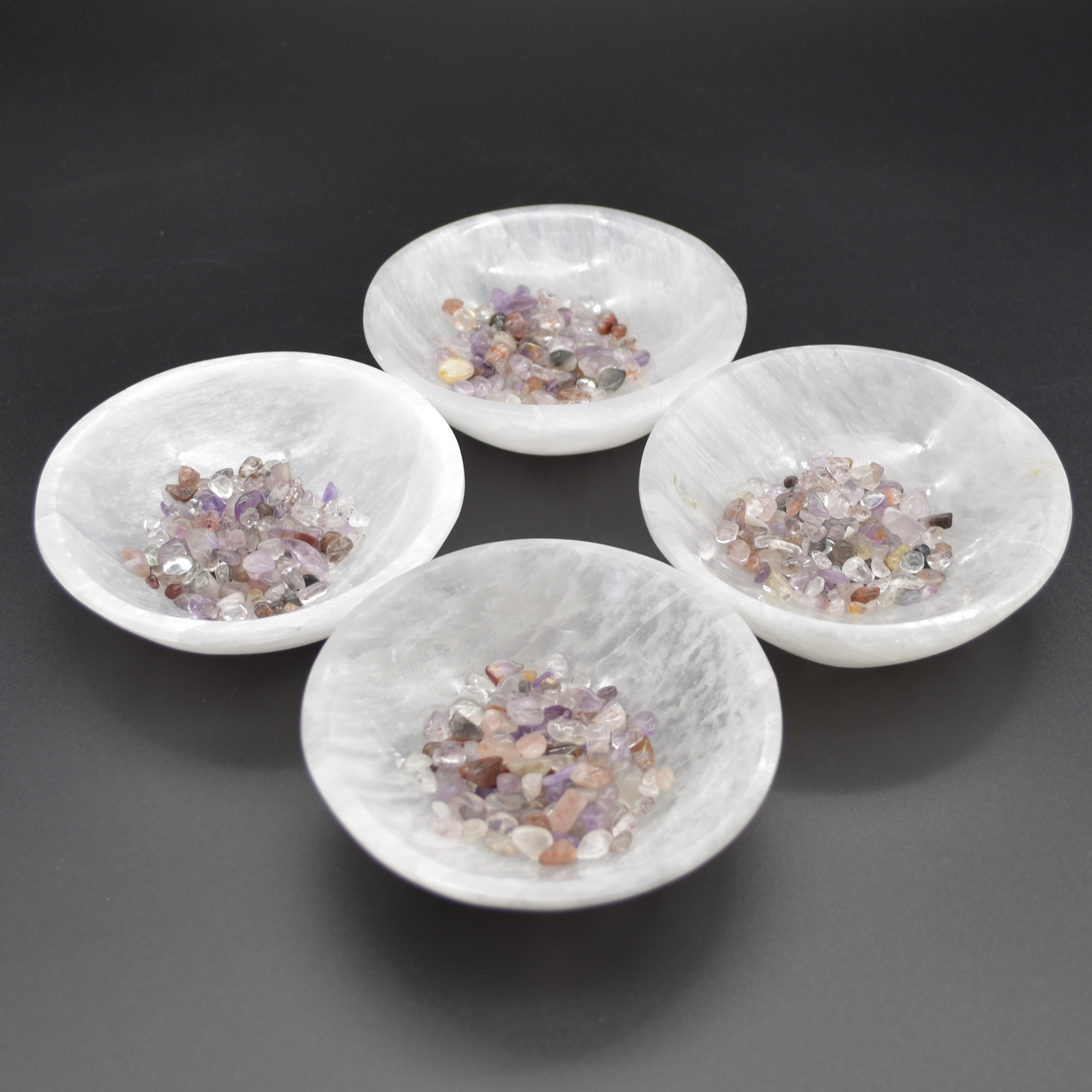 Selenite Round Charging Bowl - 10cm - 1 Count - Image 2