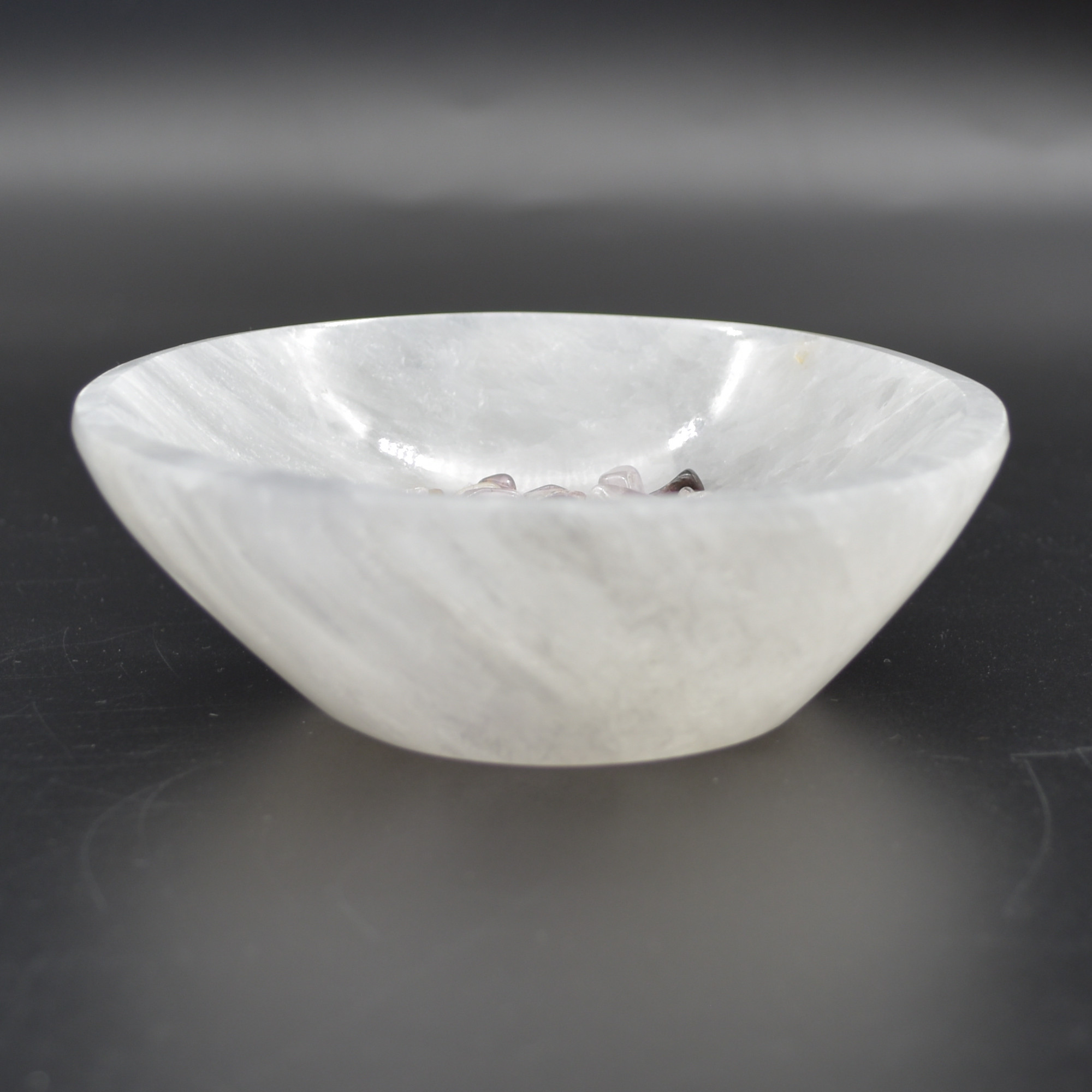 Selenite Round Charging Bowl - 10cm - 1 Count - Image 3