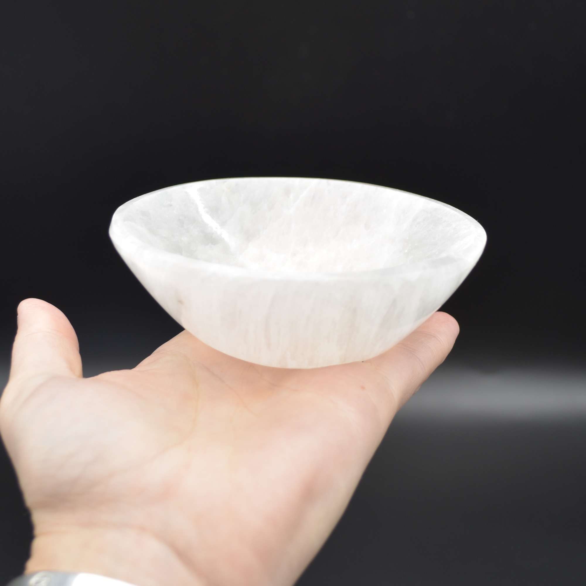 Selenite Round Charging Bowl - 10cm - 1 Count - Image 5