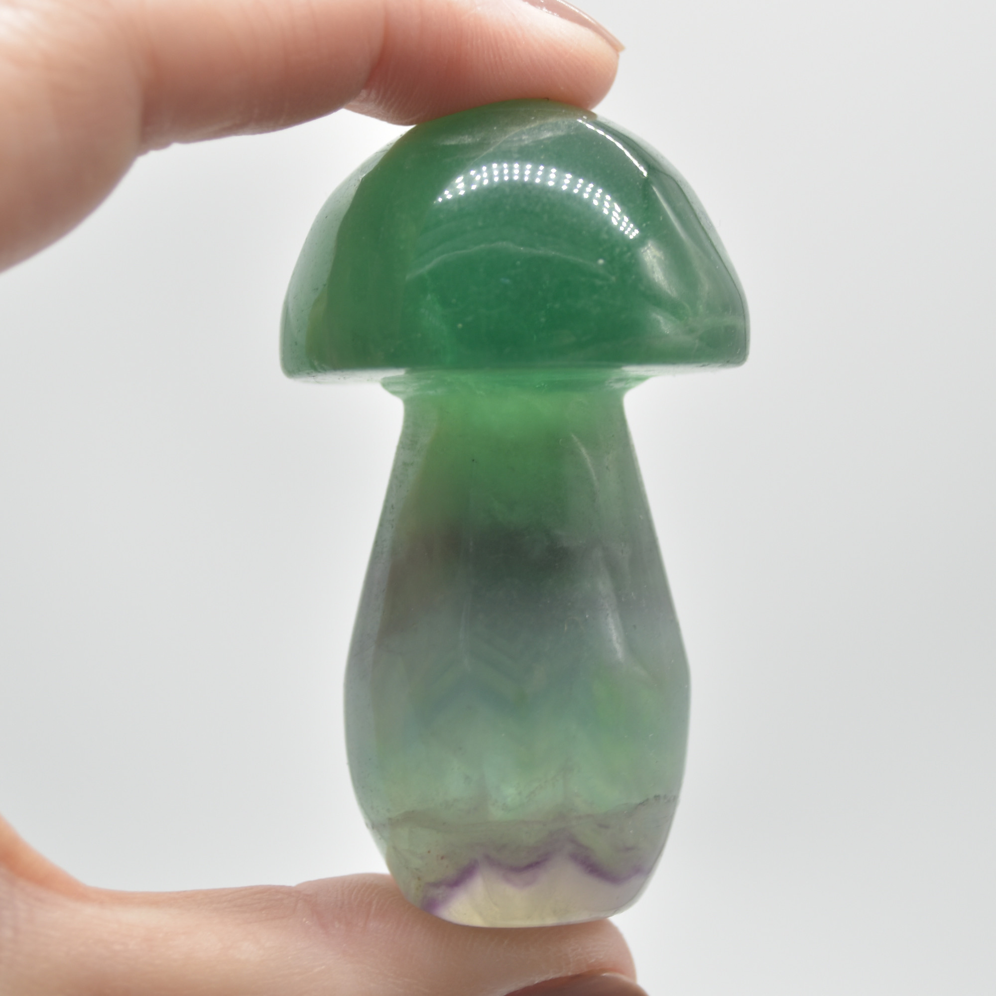 Rainbow Fluorite Crystal Mushroom - 5cm - 6.5cm - Image 6