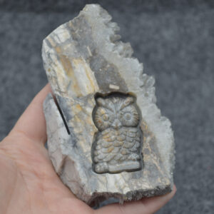 Crystal Quartz Cluster Owl Carving 236 grams #10