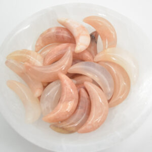 Pink Aventurine Crescent Moon  - 3cm - 1 Count