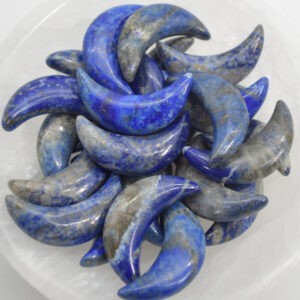 Lapis Lazuli Crescent Moon  - 3cm - 1 Count