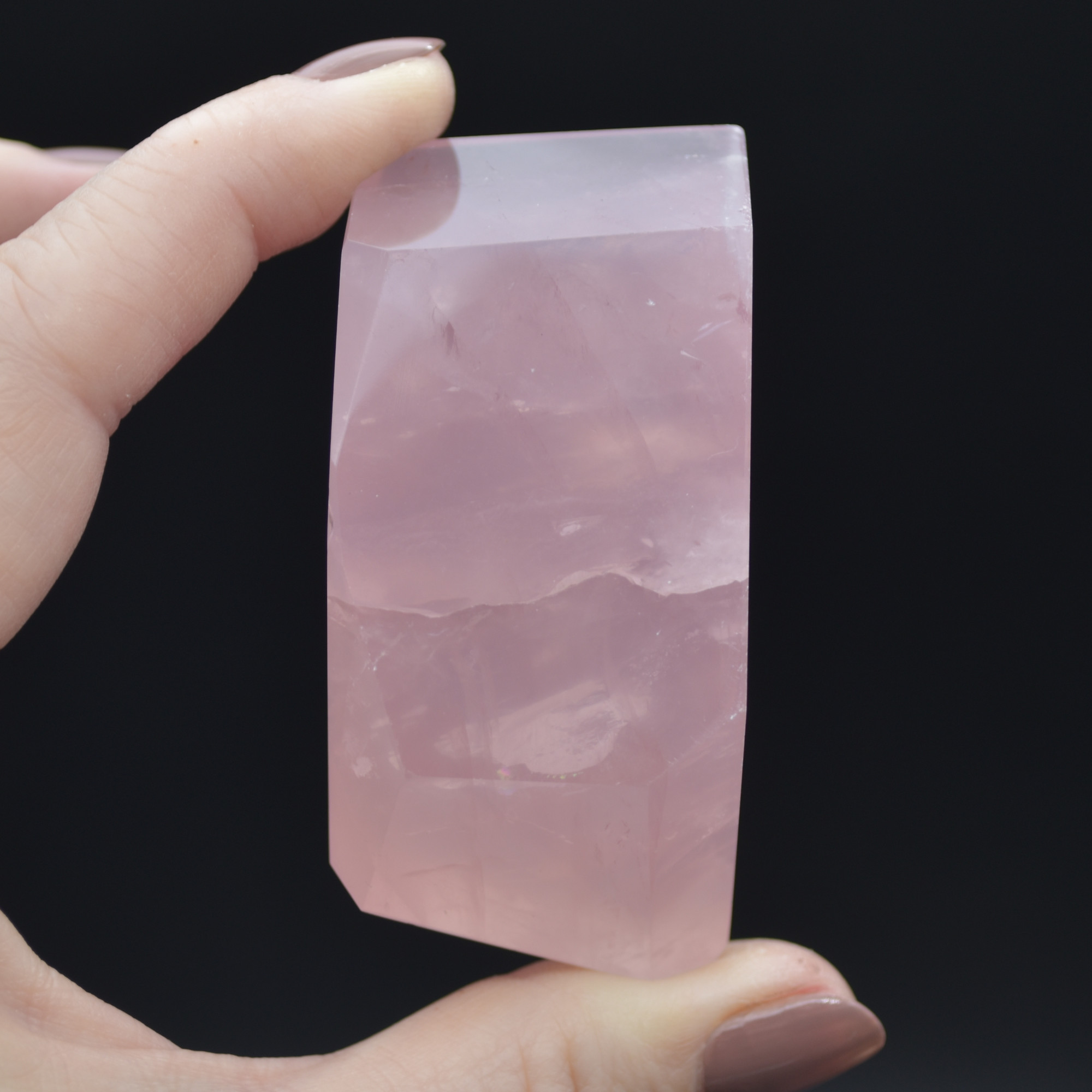 Rose Quartz Freeform Free Form - 125 grams - Image 4
