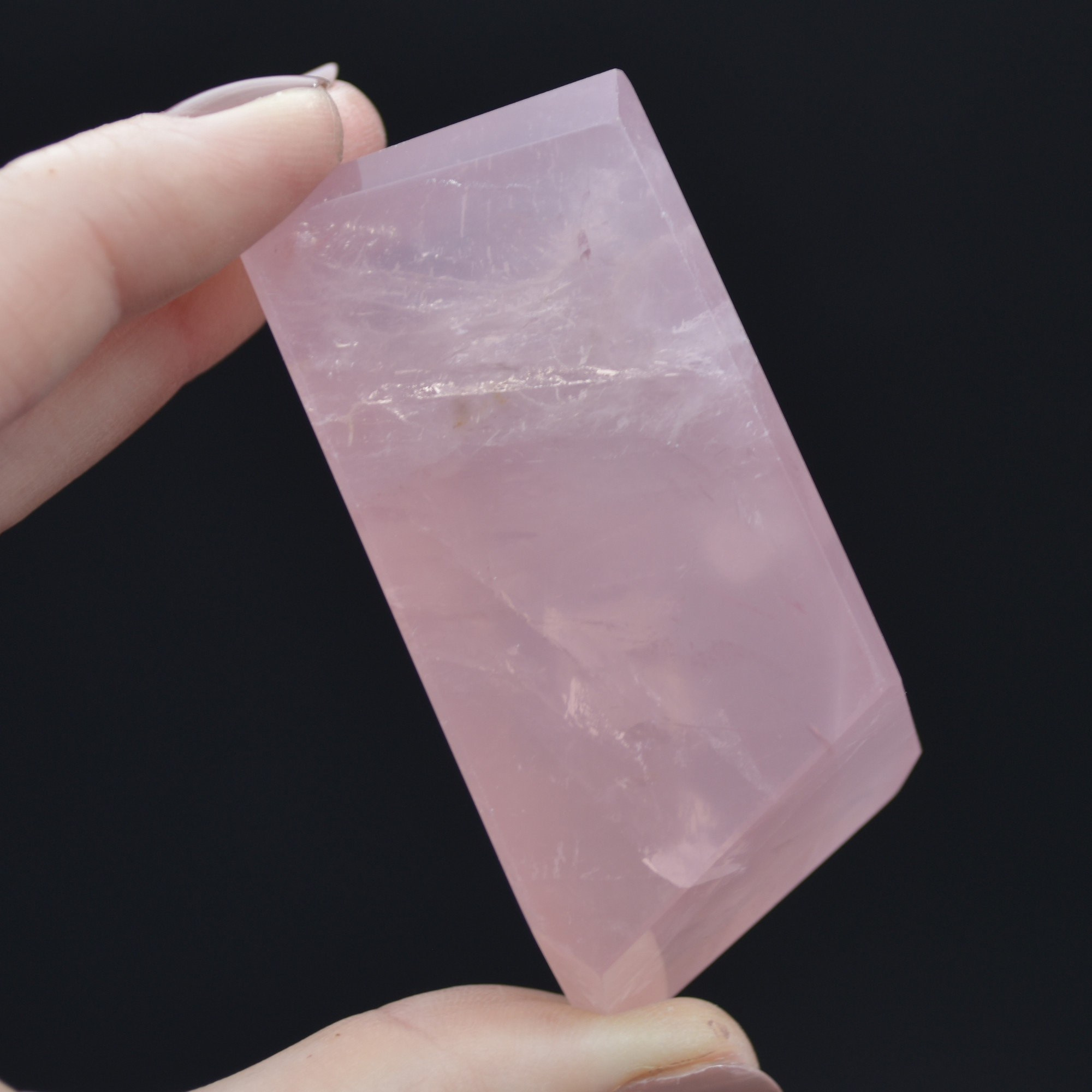 Rose Quartz Freeform Free Form - 125 grams - Image 5