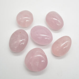Madagascar Rose Quartz Freeform / Palm Stone - 4.5cm - 5.5cm - 1 Count