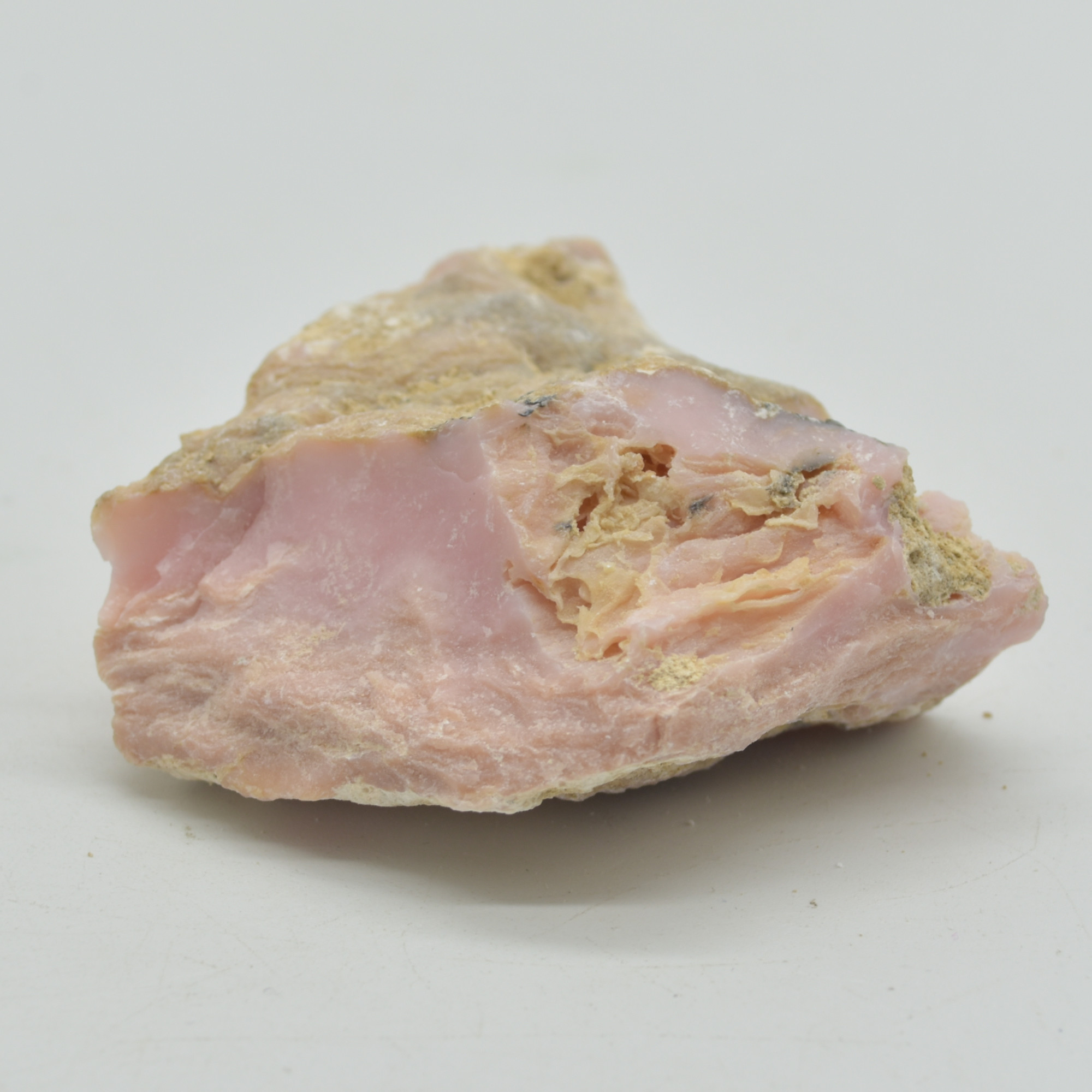 Raw Peruvian Pink Opal Rough Crystal Specimen Rock from Peru - 116 grams #07