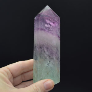 Pink Rainbow Fluorite Point, Tower, Wand  - 355 grams