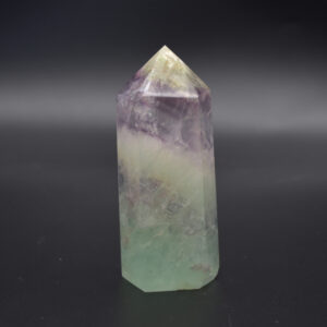 Pink Rainbow Fluorite Point, Tower, Wand  - 357 grams