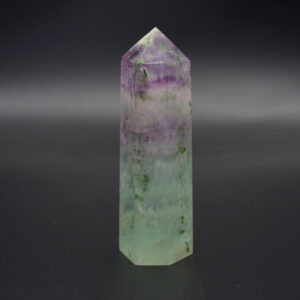 Pink Rainbow Fluorite Point, Tower, Wand  - 358 grams