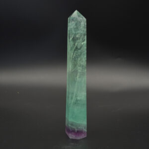 Pink Rainbow Fluorite Point, Tower, Wand  - 398 grams