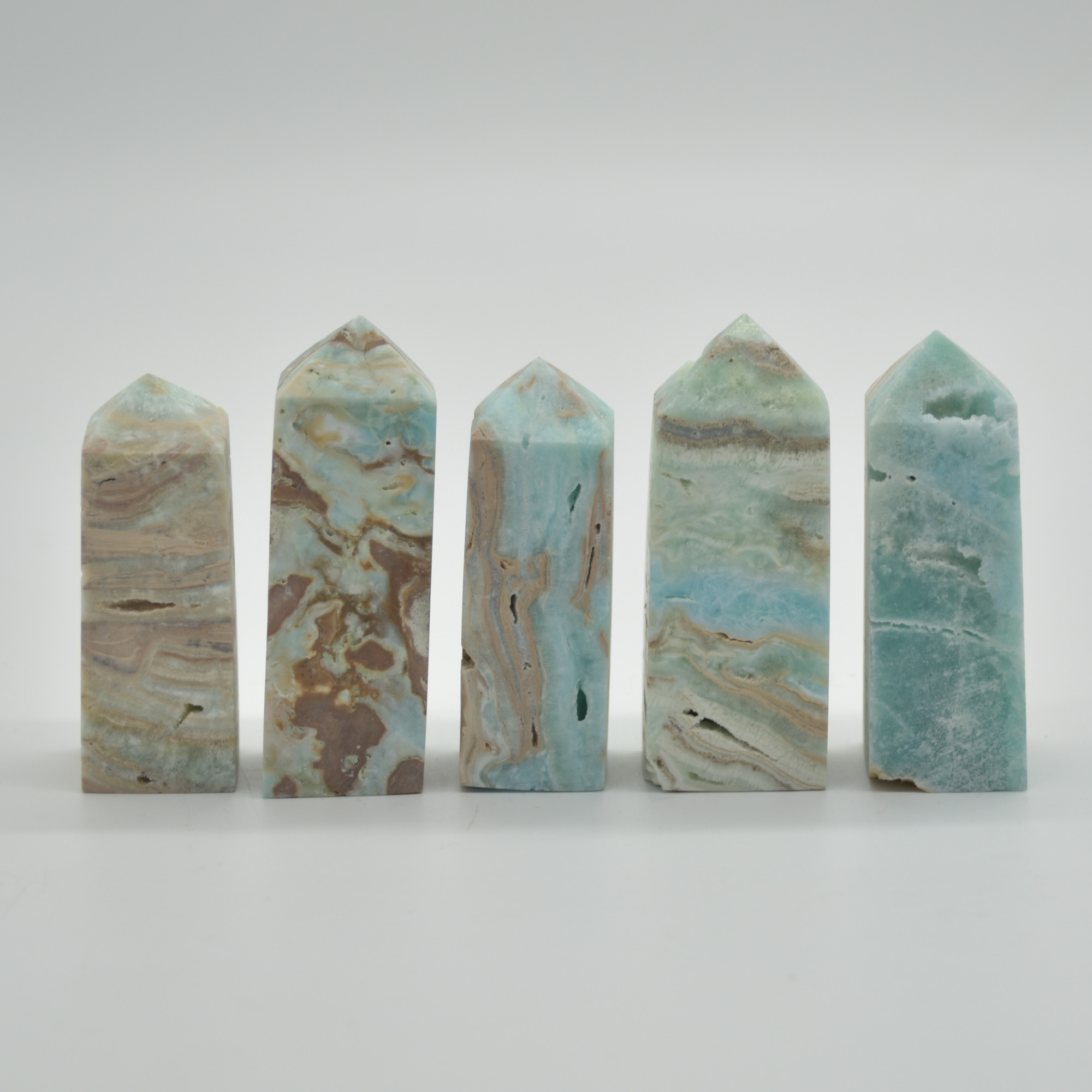 Blue Caribbean Calcite Point, Tower, Wand - 4 Sizes - 1 Count - Image 5