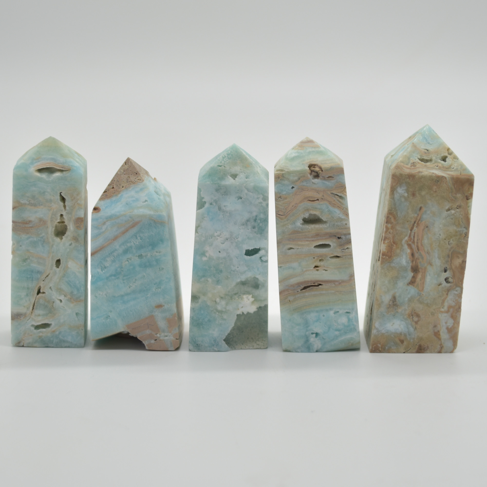 Blue Caribbean Calcite Point, Tower, Wand - 4 Sizes - 1 Count - Image 7
