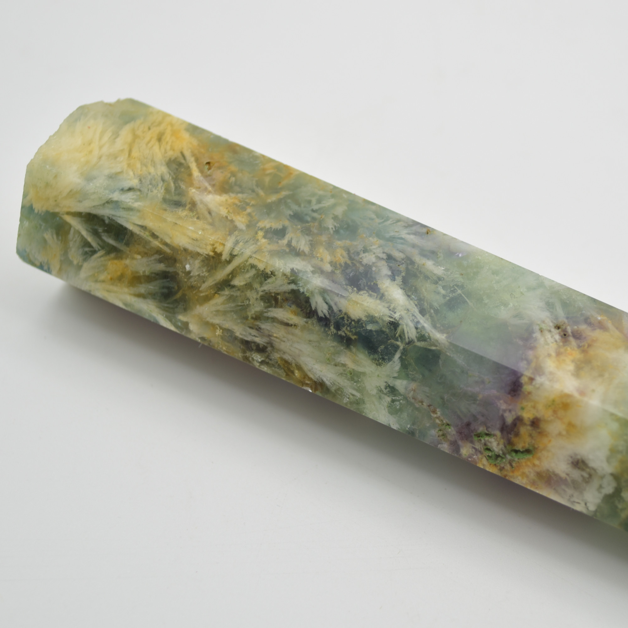 Snowflake Fluorite Point, Tower, Wand - 332 grams - Image 5