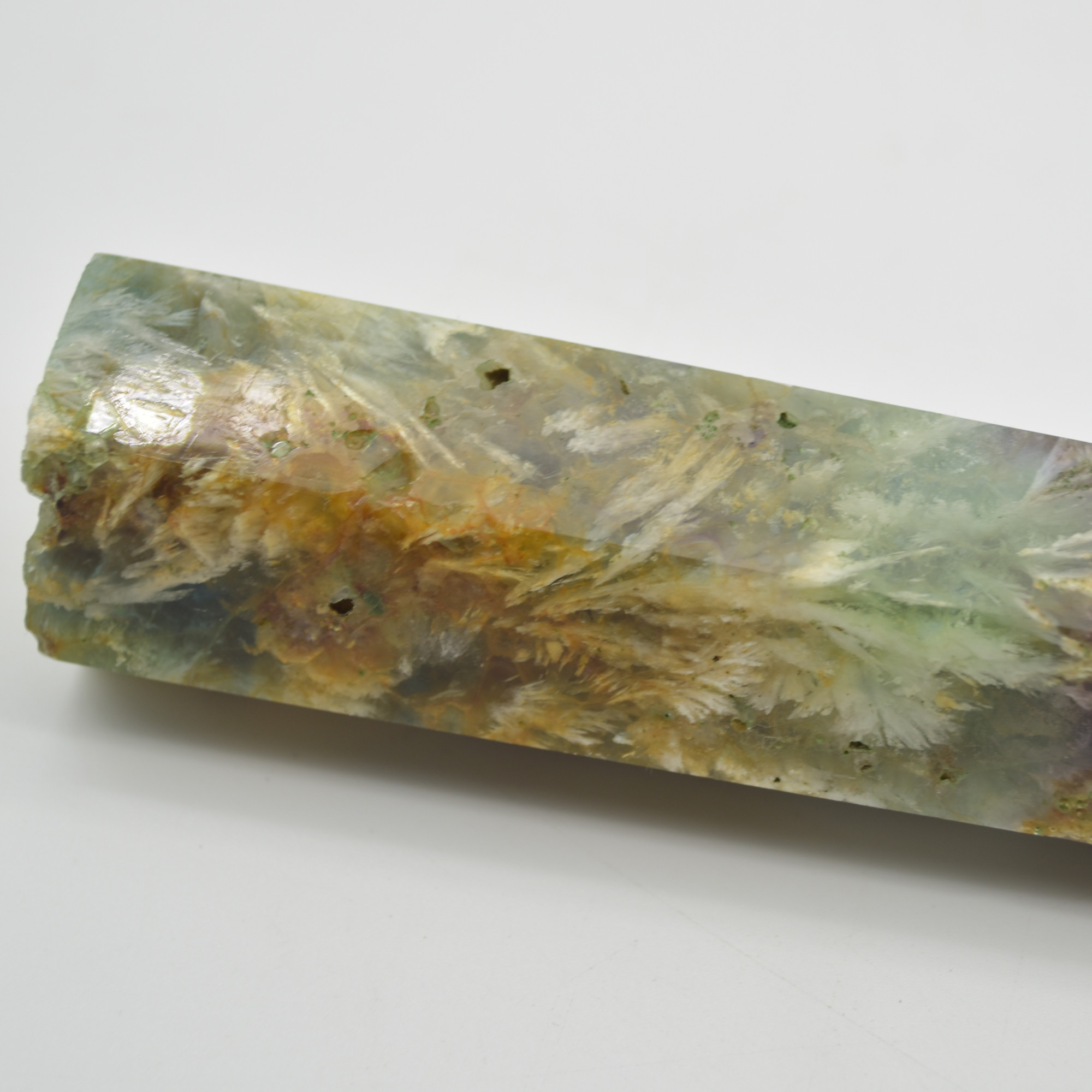Snowflake Fluorite Point, Tower, Wand - 332 grams - Image 6