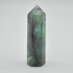 Snowflake Fluorite Point, Tower, Wand  - 123 grams