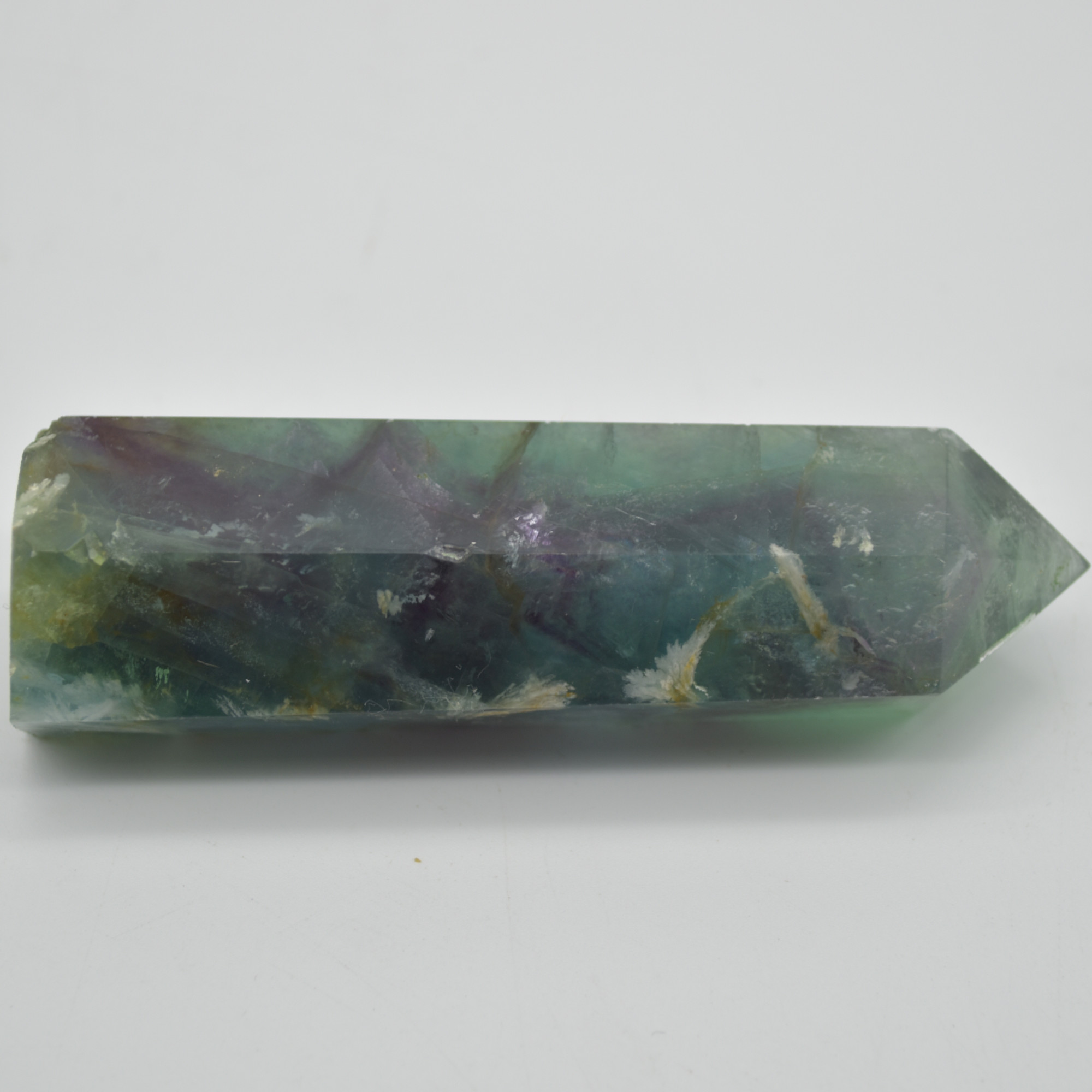 Snowflake Fluorite Point, Tower, Wand - 123 grams - Image 3